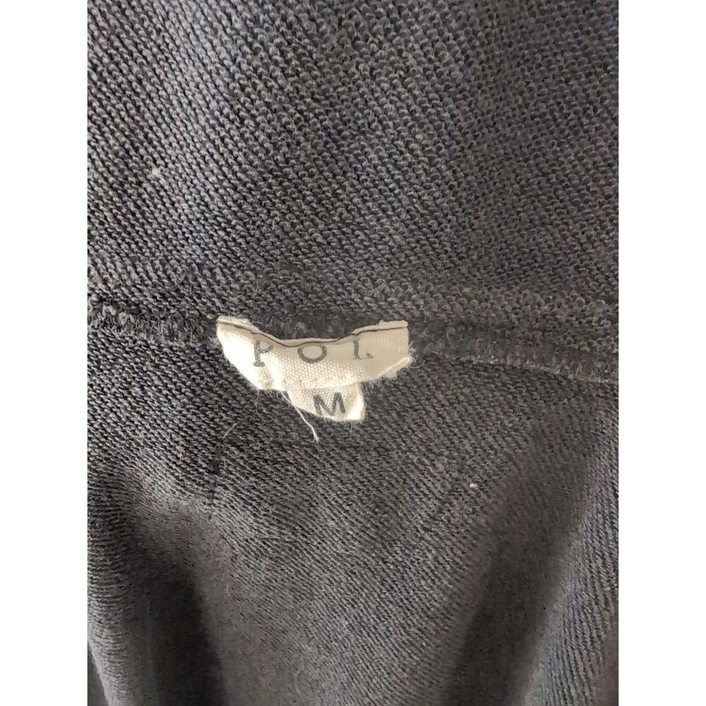 Pol faded oversized slouchy cozy loungewear hooded navy cardigan jacket - Picture 7 of 9